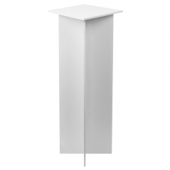 White Easy Assembly Collapsible Display Pedestal